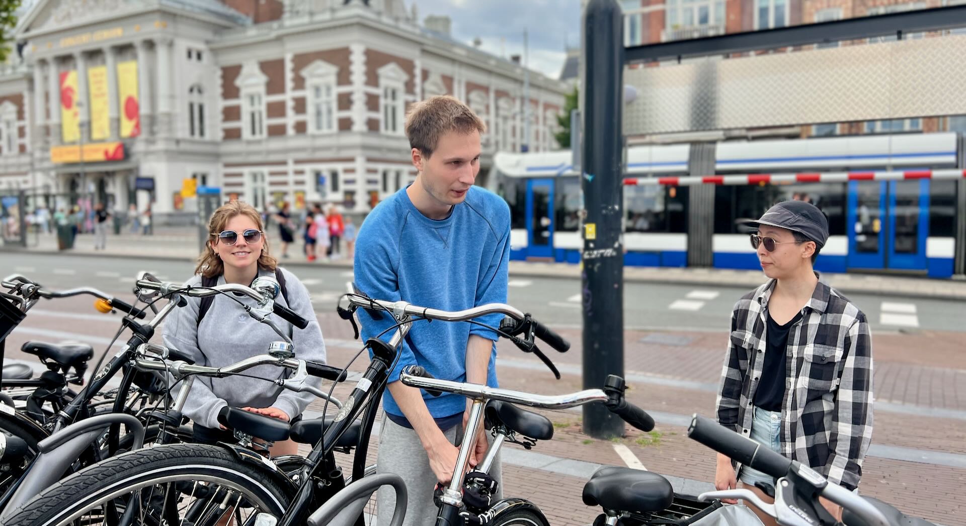 Amsterdam bike parking.