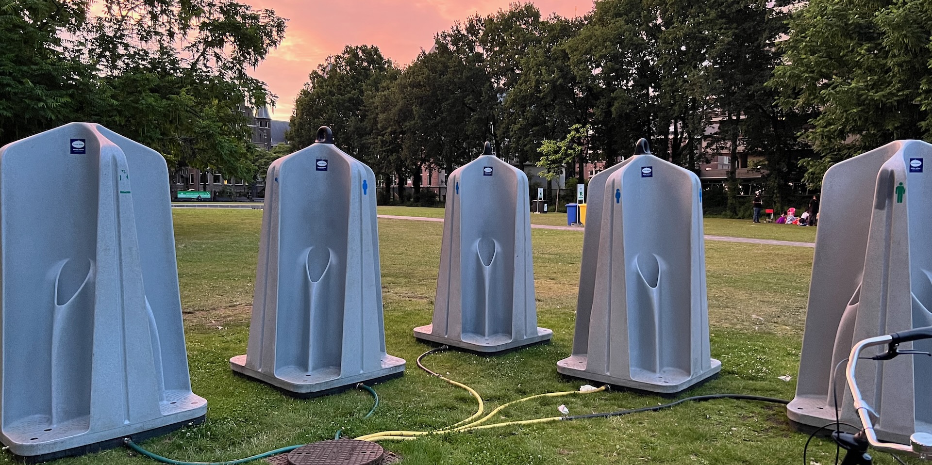 Oosterpark port-a-potties.
